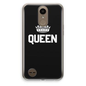 Queen zwart: LG K10 (2017) Transparant Hoesje