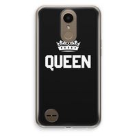 Queen zwart: LG K10 (2017) Transparant Hoesje