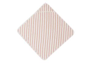 Jollein badcape stripe terry 75X75CM - wild rose