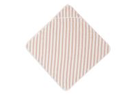 Jollein badcape stripe terry 75X75CM - wild rose - thumbnail