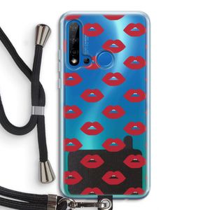 Lips: Huawei P20 Lite (2019) Transparant Hoesje met koord