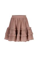 Le Chic winter rok meisjes - rood/bruin - Thamsin - ruffle