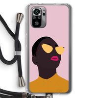 Yellow glasses: Xiaomi Redmi Note 10S Transparant Hoesje met koord