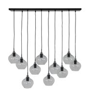Light & Living Hanglamp Rakel 10-Lamps - Mat Zwart - thumbnail