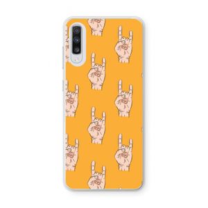 Rock: Samsung Galaxy A70 Transparant Hoesje