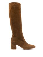 Gianvito Rossi bottes en daim 60 mm - Marron