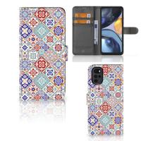 Motorola Moto G22 | Bookcase | Tiles Color