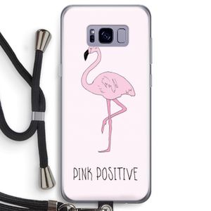 Pink positive: Samsung Galaxy S8 Transparant Hoesje met koord
