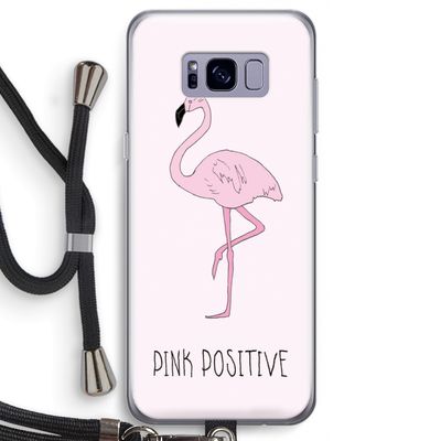 Pink positive: Samsung Galaxy S8 Transparant Hoesje met koord
