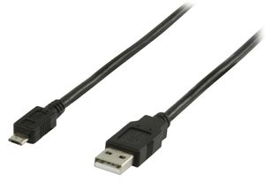 Valueline Vlcp60500b05 Usb 2.0 Usb A Male - Usb Micro B Male Kabel 0,50 M Zwart