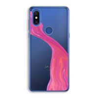 Paarse stroom: Xiaomi Mi Mix 3 Transparant Hoesje