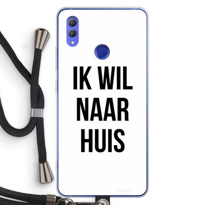 Ik wil naar huis: Honor Note 10 Transparant Hoesje met koord