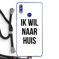 Ik wil naar huis: Honor Note 10 Transparant Hoesje met koord