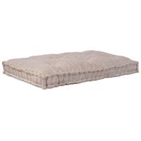 VidaXL Modulair bank licht bruin 120 x 80 x 12 cm stof