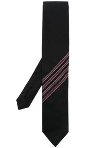 Lanvin grosgrain-embellished silk tie - Noir