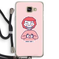 Hartje: Samsung Galaxy A5 (2016) Transparant Hoesje met koord