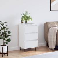 Dressoir 40x35x70 cm bewerkt hout wit