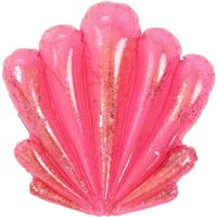 Opblaasbare roze schelp feestdecoratie 73 cm   -