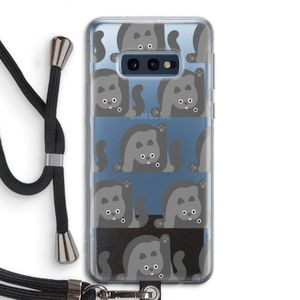 Cats: Samsung Galaxy S10e Transparant Hoesje met koord