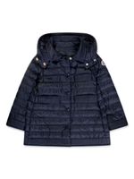 Moncler Enfant doudoune à logo appliqué - Bleu