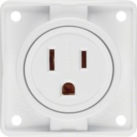 862632502  - Socket outlet (receptacle) NEMA white 862632502 - thumbnail