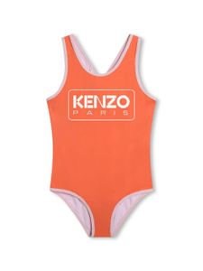 Kenzo Kids maillot de bain à logo imprimé - Orange