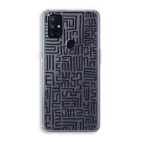 Moroccan Print: OnePlus Nord N10 5G Transparant Hoesje - thumbnail