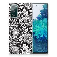 Samsung Galaxy S20 FE TPU Case Black Flowers