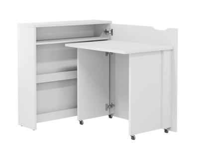 Uitklapbaar bureau CONCEPTION SLIM wit rechts
