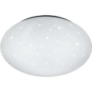 LED Plafondlamp - Trion Hakura - 46W - Natuurlijk Wit 4000K - Dimbaar - Sterlicht - Rond - Mat Wit - Kunststof