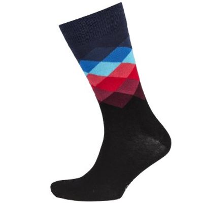 Happy socks 2 stuks Faded Diamond Sock * Actie *