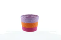 van der Leeden plantenmand sulawesi 18x15cm pink/purple/orange