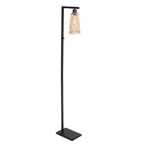 Steinhauer VloerlampVidrio zwart met amber glas - 3838ZW