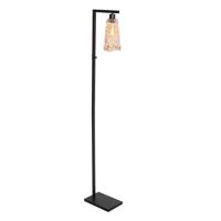 Steinhauer VloerlampVidrio zwart met amber glas - 3838ZW