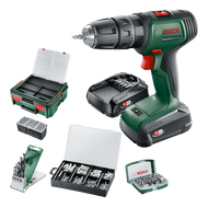 Bosch Groen UniversalImpact 18V | Accuklopboorschroevendraaier | 1.5 Ah + 2.5 Ah accu + lader | + SystemBox en accessoires 06039D4107 - thumbnail