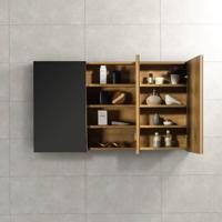 Spiegelkast Tieme in mat eiken 120x70x16cm