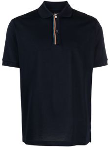 Paul Smith polo en coton à rayures multicolores - Bleu