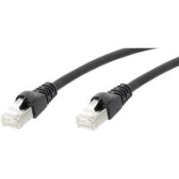 Telegärtner 100009370 RJ45 Netwerkkabel, patchkabel CAT 5e F/UTP 25.00 m Zwart Vlambestendig, Snagless 1 stuk(s)