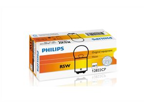 Gloeilamp R5W BA15d [12V] (1 stuks) PHILIPS, Spanning (Volt)12V, u.a. fÃ¼r Ford, Peugeot