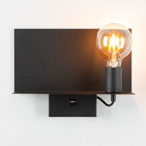 Night Guide USB wandlamp Zwart