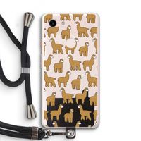 Alpacas: Pixel 3 XL Transparant Hoesje met koord