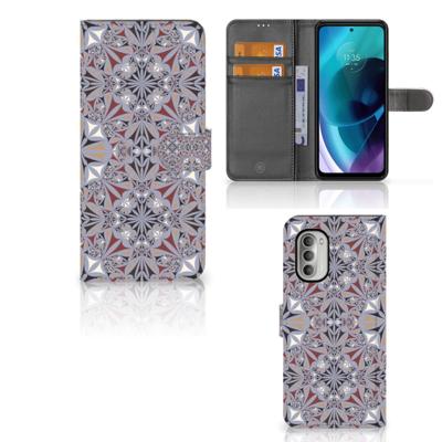 Motorola Moto G51 5G | Bookcase | Flower Tiles
