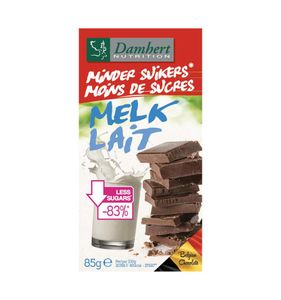 Chocoladetablet melk minder suikers