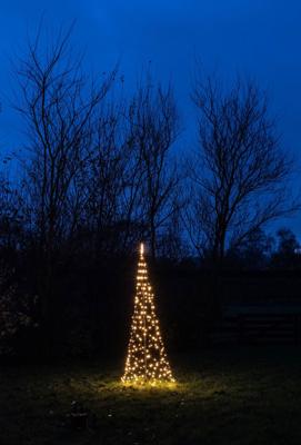Vlaggenmastverlichting Tree With Star On Pole diameter70X200 cm 236 Led Classic Warm kerstverlichting Anna's Collection - Annas collection