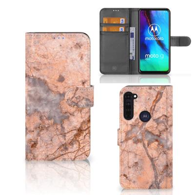 Motorola Moto G Pro | Bookcase | Marmer Oranje