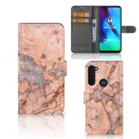 Motorola Moto G Pro | Bookcase | Marmer Oranje