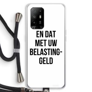 Belastinggeld: Oppo A95 5G Transparant Hoesje met koord