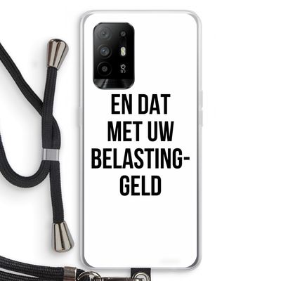 Belastinggeld: Oppo A95 5G Transparant Hoesje met koord