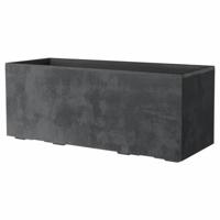 Bloempot Deroma Antraciet 99 cm Plastic Rechthoekig Modern