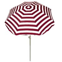 Summertime parasol rood / wit 180 cm - thumbnail